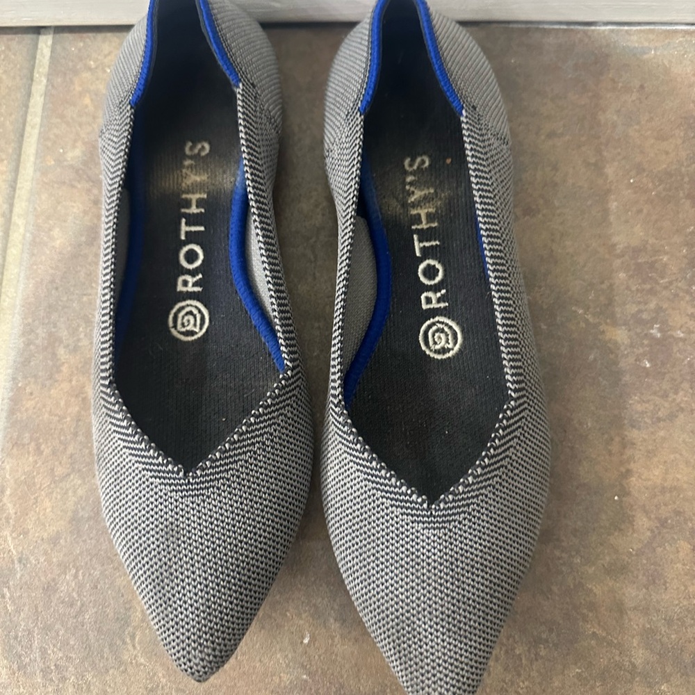 Rothy's The Point in Grey size 6.5